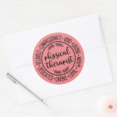 Fysiotherapeut Gift, Fysiotherapie Ronde Sticker (Envelop)
