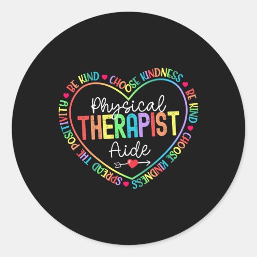 fysiotherapeut hulp bij fysiotherapie fysio ronde sticker (Voorkant)