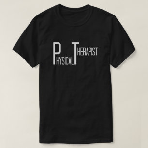 Fysiotherapeut in leuke tekst t-shirt