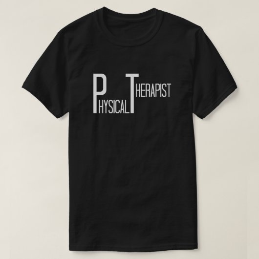 Fysiotherapeut in leuke tekst t-shirt (Design voorkant)