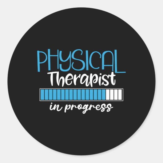 Fysiotherapeut in uitvoering Gezondheidstherapie Ronde Sticker (Voorkant)