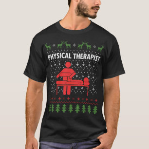 Fysiotherapeut Lelijke Kerstmis T-shirt