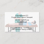 Fysiotherapeut Medische Rehab Visitekaartjes (Voorkant)