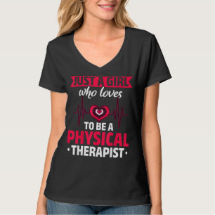 Fysiotherapeut Meisjes PT Vrouwen Fysiotherapie T-shirt