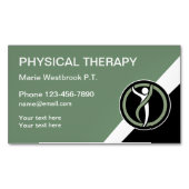 Fysiotherapeut Moderne Visitekaartje Magneten (Voorkant)