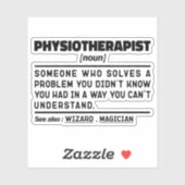 Fysiotherapeut Noun Fysiotherapie Medewerker Cool Sticker (Vel)