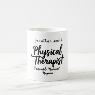 Fysiotherapeut Passievolle Beweging Typografie Koffiemok