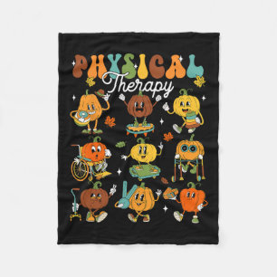 Fysiotherapeut Pompoen Herfst Thanksgiving Fleece Deken