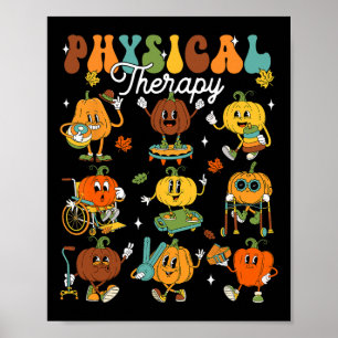 Fysiotherapeut Pompoen Herfst Thanksgiving Poster