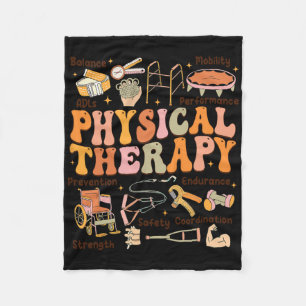 Fysiotherapeut PT PTA Herfst Thanksgiving Fysiek Fleece Deken