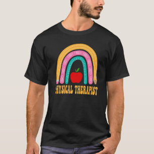 Fysiotherapeut Regenboog Cute Back To School App T-shirt