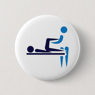 Fysiotherapeut Ronde Button 5,7 Cm