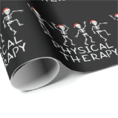 Fysiotherapeut Skelet Kerstmis DPT Student Cadeaupapier (Rol Hoek)