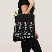 Fysiotherapeut Skelet Kerstmis DPT Student Tote Bag (Dichtbij)