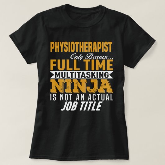 Fysiotherapeut T-shirt (Design voorkant)