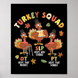 Fysiotherapeut Team Turkije Squad Thanksgiving Poster