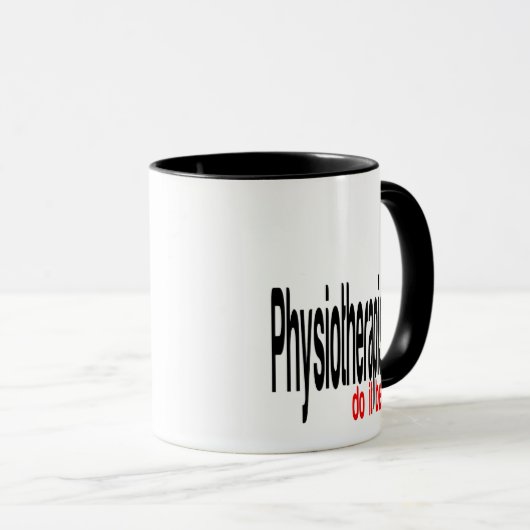 Fysiotherapeuten doen het beter mok (Voorkant rechts)