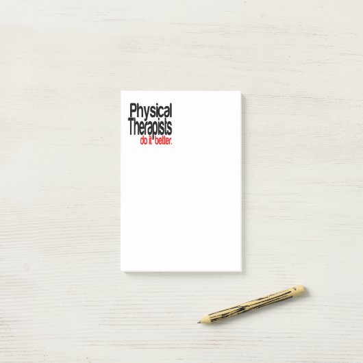 Fysiotherapeuten doen het beter post-it® notes (Op bureau)