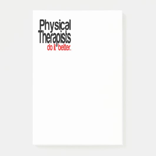 Fysiotherapeuten doen het beter post-it® notes (Voorkant)