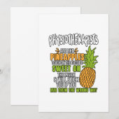 Fysiotherapeuten zijn als ananassen. bedankkaart (Voorkant / Achterkant)