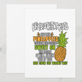 Fysiotherapeuten zijn als ananassen. feestdagenkaart (Voorkant / Achterkant)