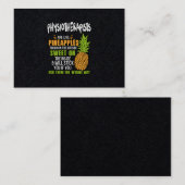 Fysiotherapeuten zijn als ananassen. visitekaartje (Voorkant / Achterkant)