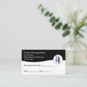 Fysiotherapie Afspraak Visitekaartjes Afsprakenkaartje (Staand voorkant)