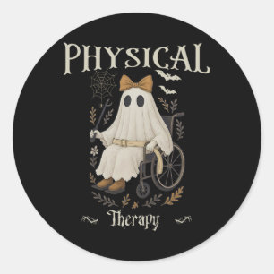 Fysiotherapie Bloemengeest Spooky De Halloween Ronde Sticker