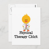 Fysiotherapie Chick Briefkaart (Voorkant / Achterkant)