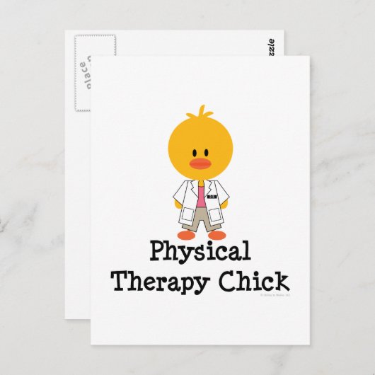 Fysiotherapie Chick Briefkaart (Voorkant / Achterkant)