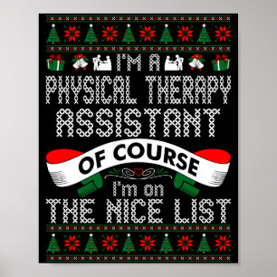 Fysiotherapie direct op de kerst nice list poster