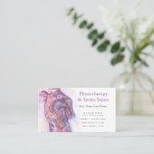 Fysiotherapie en sportletselschade Visitekaartje (Staand voorkant)