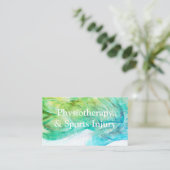 Fysiotherapie en sportletselschade Visitekaartje (Staand voorkant)