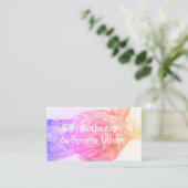 Fysiotherapie en sportletselschade Visitekaartje (Staand voorkant)