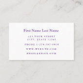 Fysiotherapie en sportletselschade Visitekaartje (Achterkant)