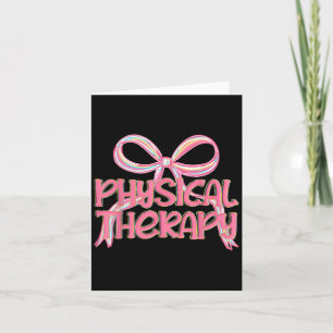 Fysiotherapie Esthetische Roze Coquette Bow Y2k P Kaart