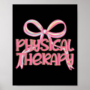 Fysiotherapie Esthetische Roze Coquette Bow Y2k P Poster