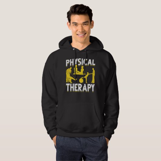 Fysiotherapie Fysiotherapeut PTA Physiother Hoodie (Voorkant volledig)