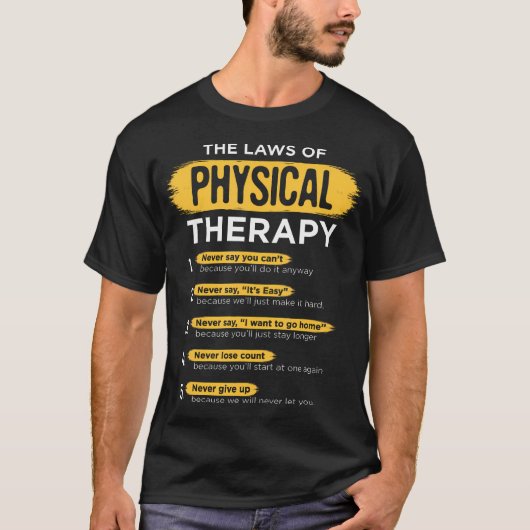 Fysiotherapie Geschenk Therapeut Maand T-shirt (Voorkant)