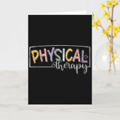 Fysiotherapie Grappige Fysiotherapeut Pt Therast Kaart (Gele Bloem)