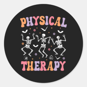 Fysiotherapie Halloween Fun Fysiotherapeut Ronde Sticker