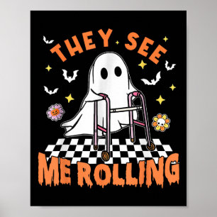 Fysiotherapie Halloween Ze zien me Rolling Spot Poster