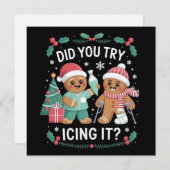 Fysiotherapie Heb je geprobeerd het te koelen Verp Feestdagenkaart (Voorkant / Achterkant)