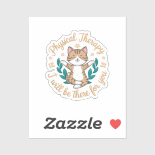Fysiotherapie Ik zal er zijn voor je Schattigee ka Sticker