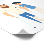Fysiotherapie illustraties - Revalidatie Poster (Hoek)