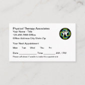 Fysiotherapie Kantoor Afspraakkaarten Afsprakenkaartje (Voorkant)