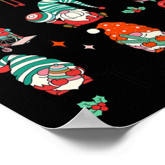 Fysiotherapie Kerst PT Therapeut Schattigee Gnoom Poster (Hoek)