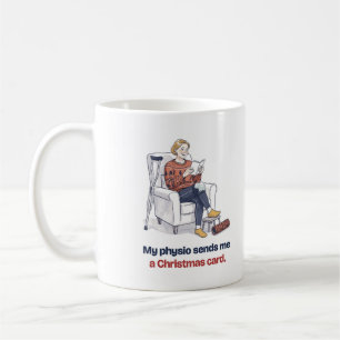Fysiotherapie Kerstkaart Grappige Mok voor Haar