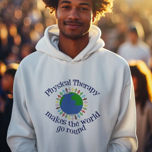 Fysiotherapie maakt de wereld rond PT Hoodie