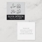 Fysiotherapie | Massagetherapeut Vierkante Visitekaartje (Voorkant / Achterkant)